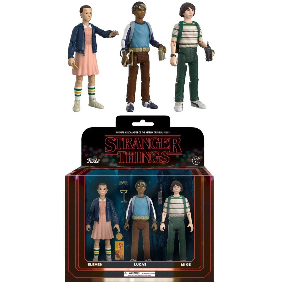 Funko Action Figure: Stranger Things 3Pk Pack 1 Collectible Action Figures