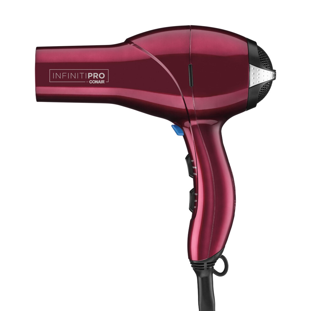 Conair Burgundy Infinitipro By Hair Dryer, 1875W Salon Performance Ac Motor Hair Dryer, Blow Dryer,