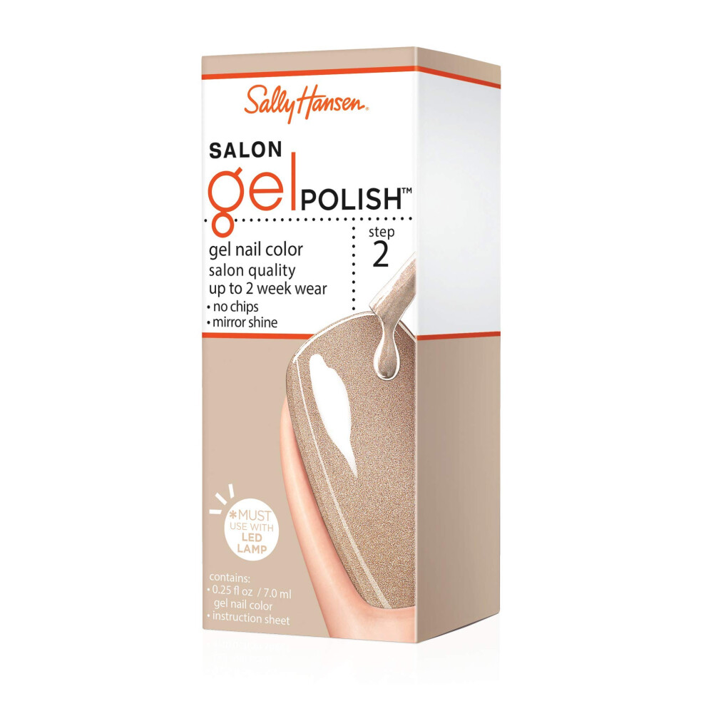 Sally Hansen Salon Gel Polish Nail Lacquer  Pearls  Please  0.25 Fl Oz