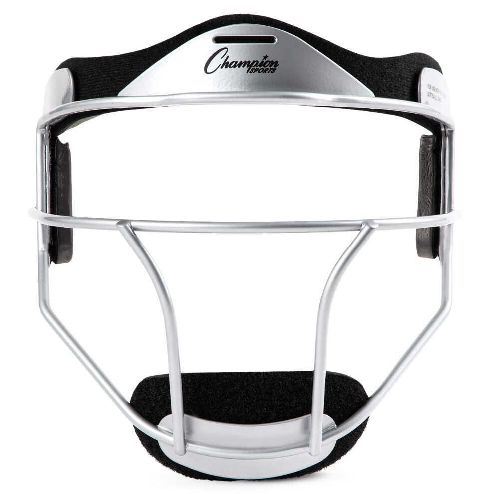 Champion Sports Steel Softball Face Mask - Classic Fielders Masks for Adults - Durable Head Guards - Premium Sports Accessories for Indoors and Outdoo