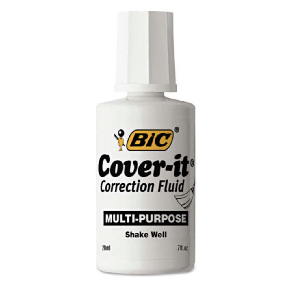 1 X BIC 20ml / 0.7 fl. oz. Wite-Out Cover It Correction Fluid