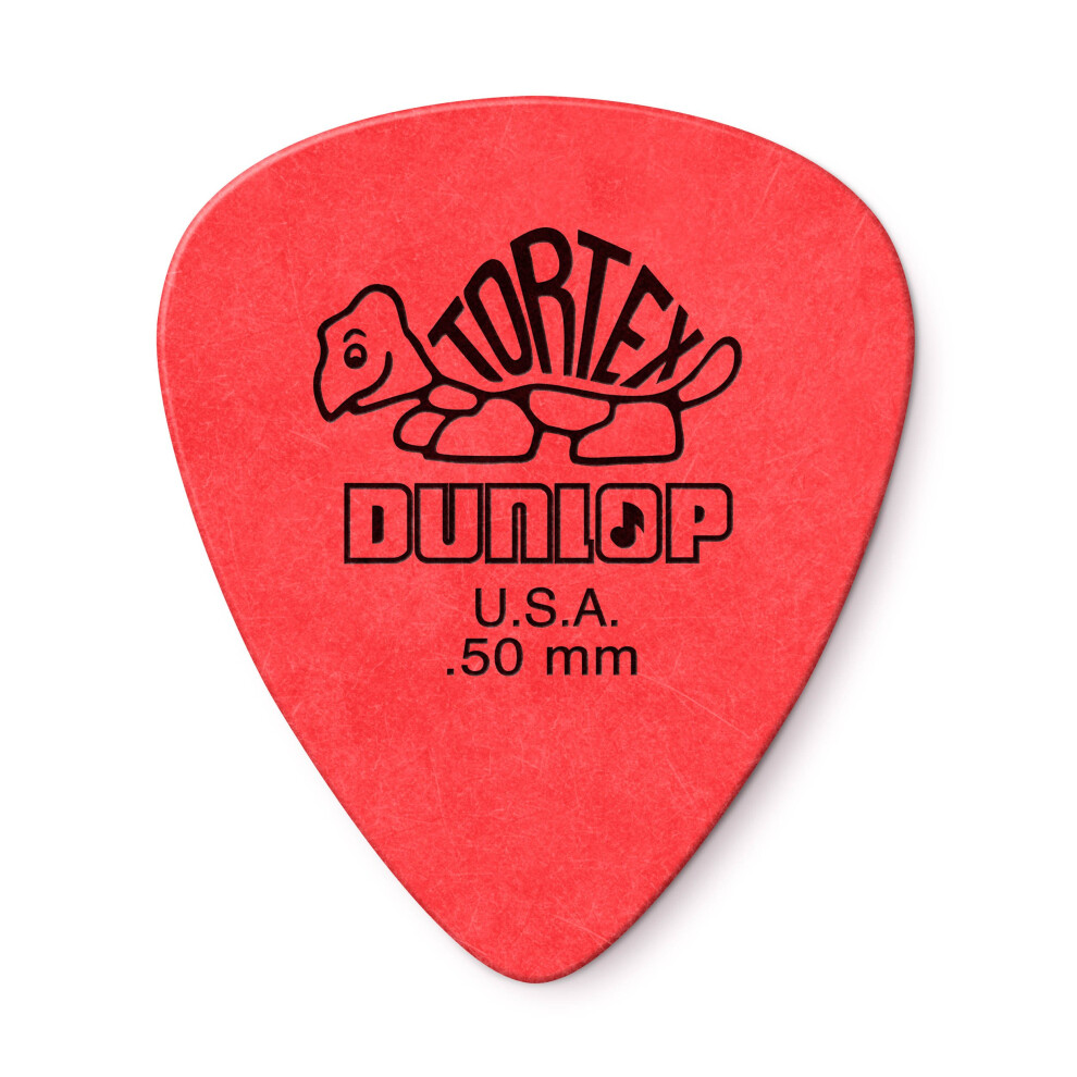 Jim Dunlop StandardDunlop 50mm Red Guitar Pick Tortex Standard 12 Pack (418P.50)