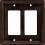 Brainerd 64403 Plaque murale double dcoration perle / Plaque d'interrupteur / Couvercle Bronze vnitien 1