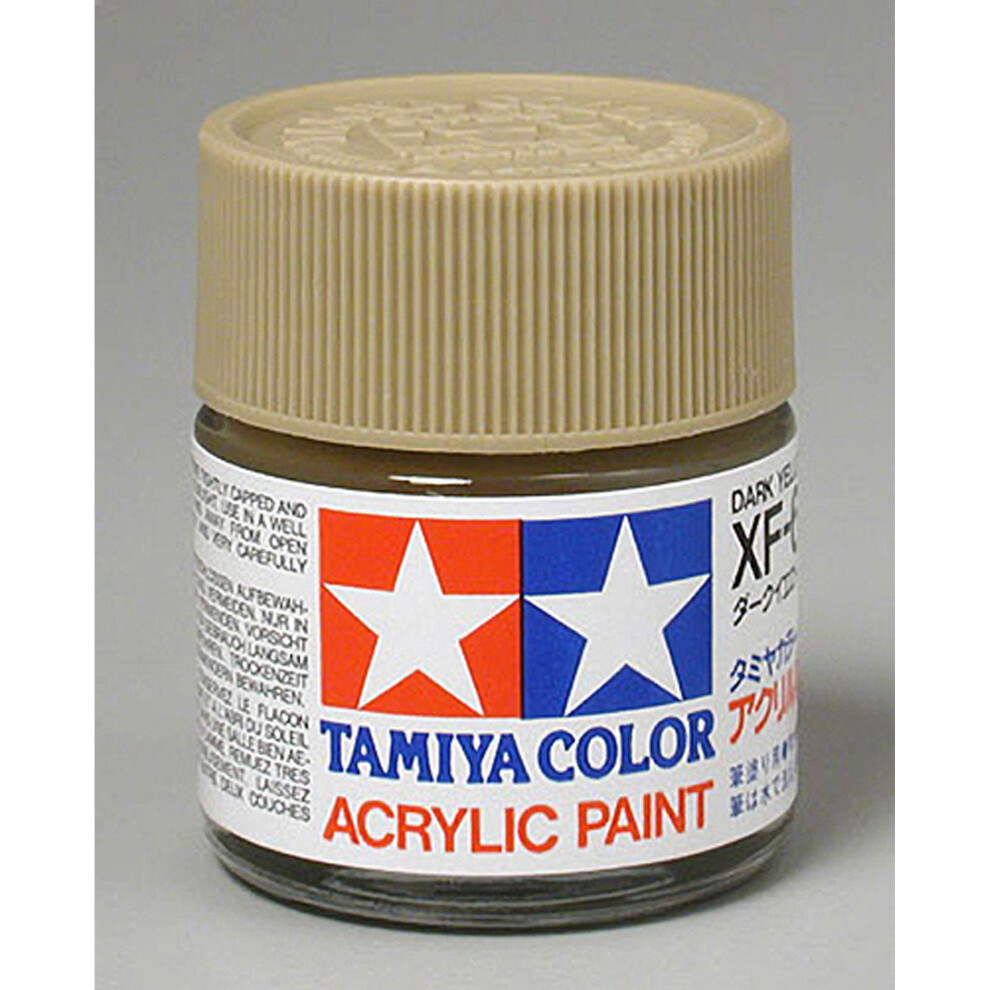 TAMIYA USA TAM81360 Acrylic XF60 Flat Dark Yellow 1 Count (Pack of 1)