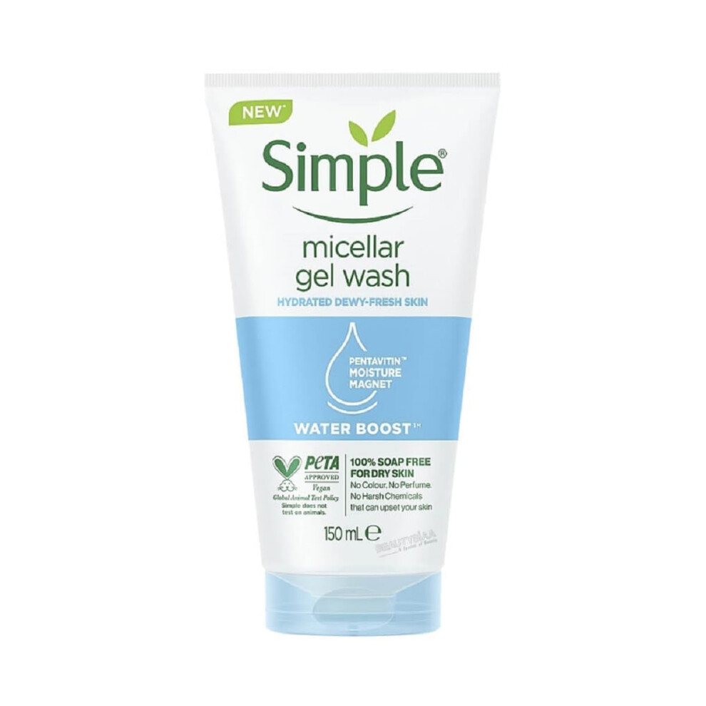 Simple Water Boost Micellar Gel Facial Wash  5 Oz (150 ML) (1 Count)