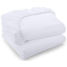 Utopia Bedding King Hoeslakens - Bulkverpakking van 2 onderlakens - Zacht geborstelde microvezel - Diepe zakken - Krimp- en lichtbestendig - Gemakkel