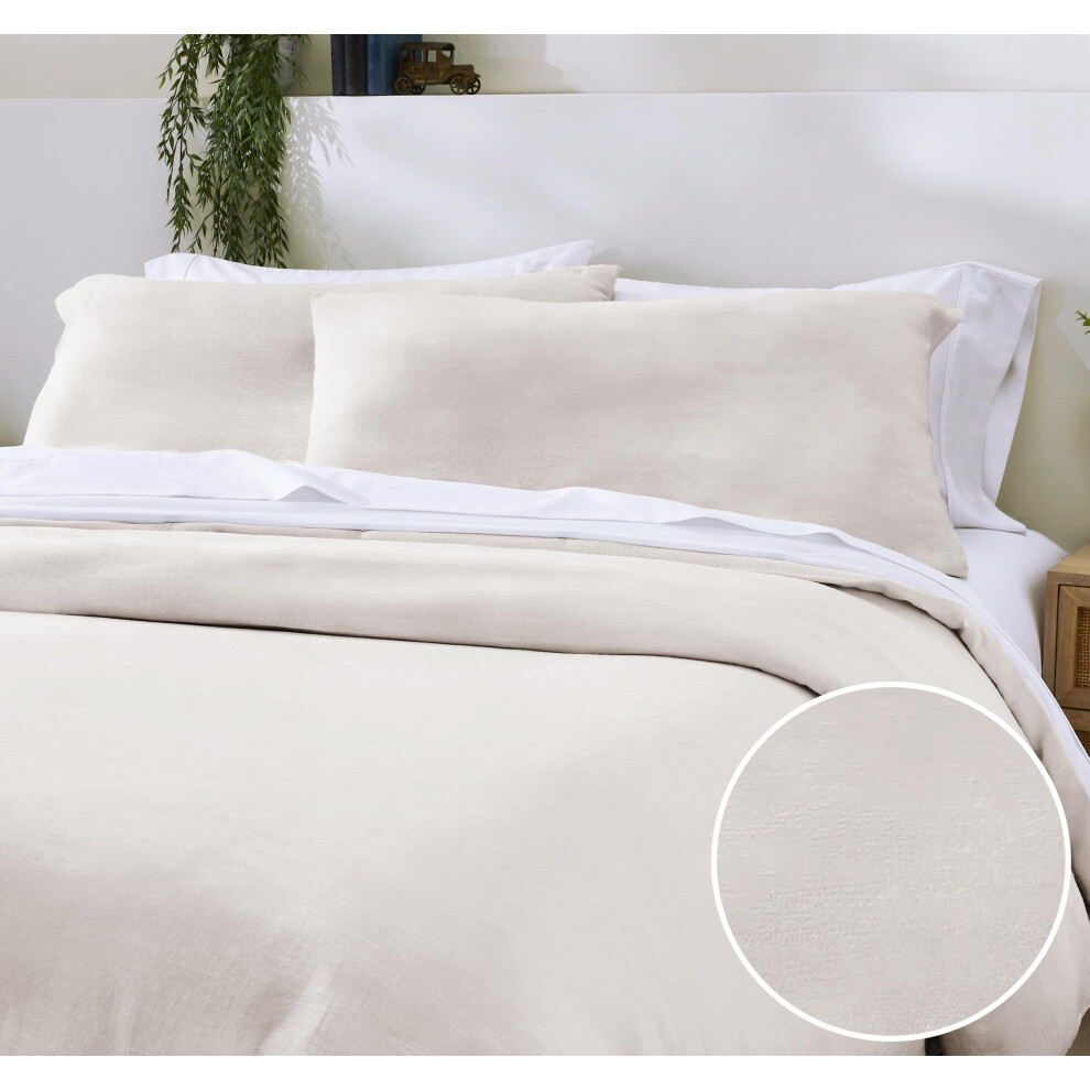 California Design Den Oversized King Pokrvka Na Prikrvku Sada 3 Ks S Poltrky Texturovan Prrodn Povlecen Na Prikrvku 120"""" X 98"""" Pro Nadmern-image