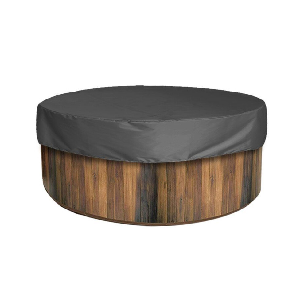 (Black) Waterproof Outdoor Spa Hot Tub Canopy Cover (200Cm) Black