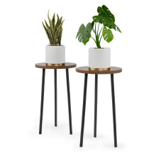 Stand de plante interioare Saksun Stand 2 pachet 20 """" Standuri de plante nalte din col? de masa rotunda mica, la mijlocul secolului, plante mod