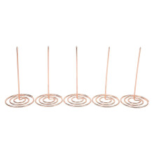 5pcs Receipt Holder Wear Resistant Anti Corrosion Recyclable Check Spindle For Office Kitchenrose Gold