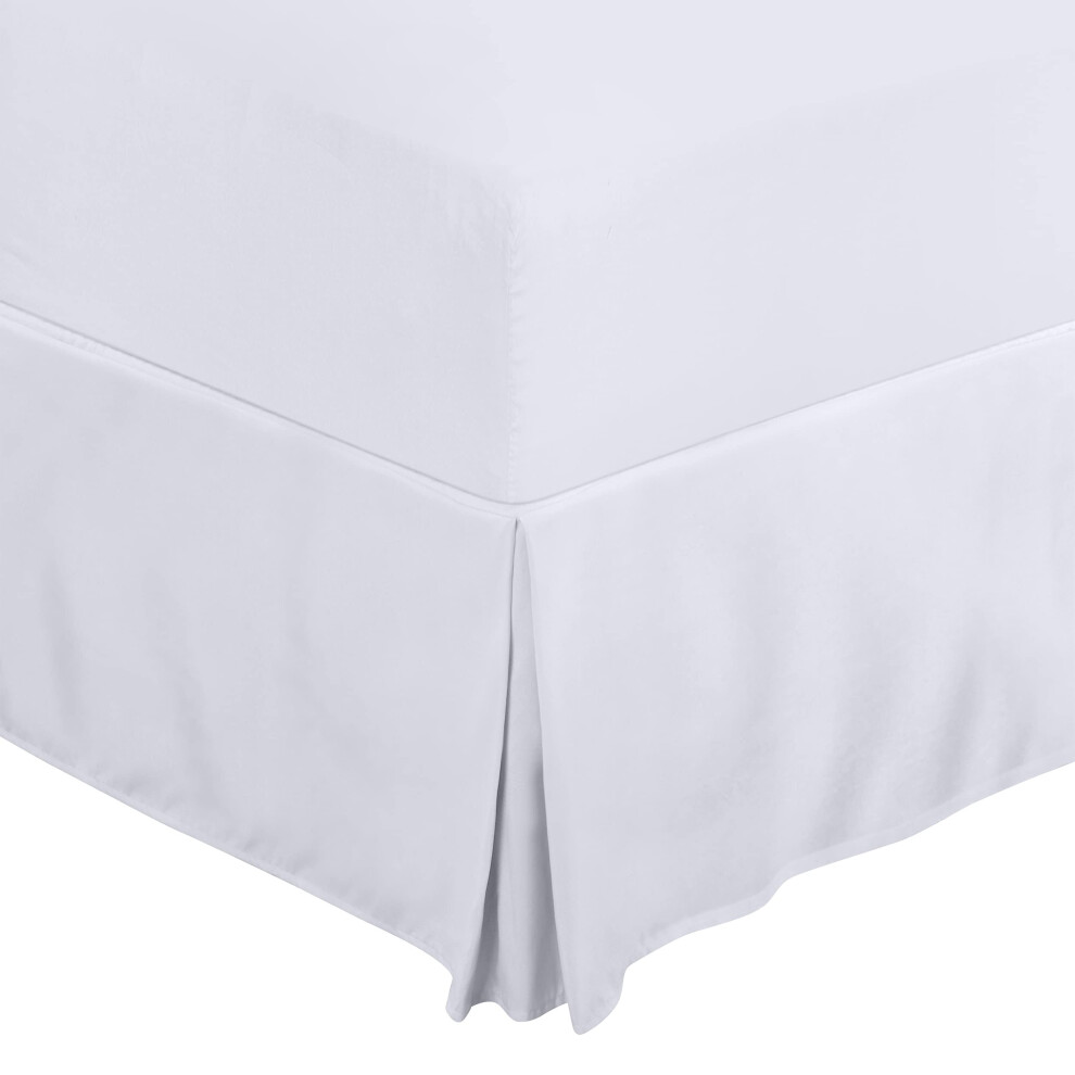 Cache-sommier Utopia Bedding - Lot de 20 - Volants quadruples plissés doux - Ajustement facile avec chute sur mesure de 40 cm - Qualité hôtelière