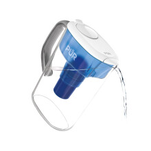 PUR 7-kops waterfilterkan met 1 origineel PUR-filter - Kleine capaciteit 2-in-1 Krachtige, snellere filtratie Gaat 2 maanden of 40 gallons mee Vaatwas