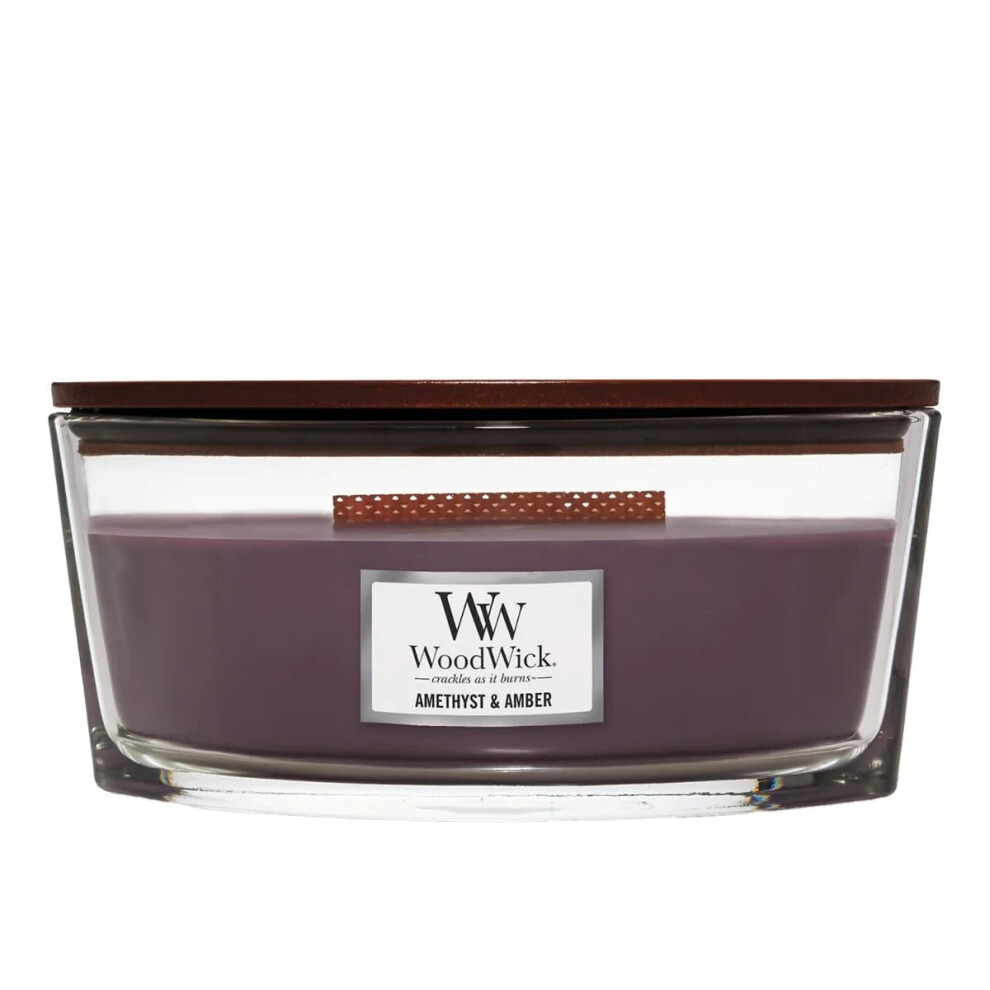 WoodWick Ellipse Candle  Amethyst & Amber  16 oz.