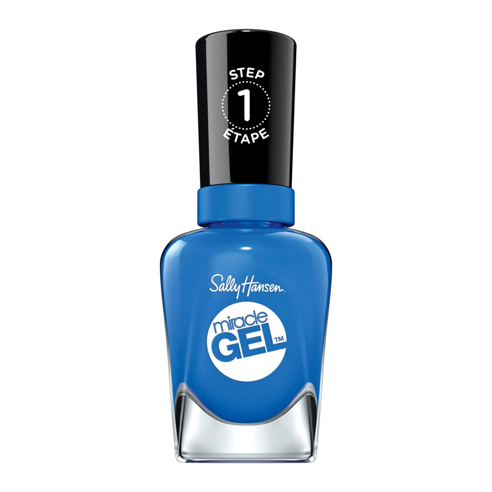 Sally Hansen Miracle Gel Nail Polish  Shade Byte Blue 629 (Packaging May Vary)