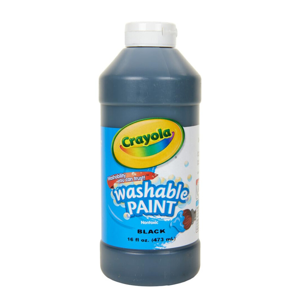 Crayola Washable Paint  Black  16 oz.