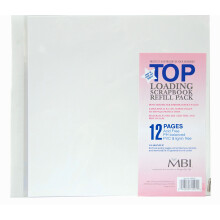 MCS MBI Refiluri de pagini de extindere pentru scrapbook 12x12 - 6 bucăți (899676), 12 pagini, Se potrivesc majorității albumelor de 12x12