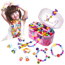 BIRANCO. Kit per la creazione di gioielli con perline Pop Beads - Arti e mestieri per bambine dai 3 ai 7 anni - Giocattoli con perline a scatto -