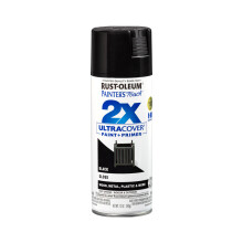 Rust-Oleum 334026 Painter's Touch 2X Ultra Cover Sprühfarbe, 12 oz, Glanzschwarz