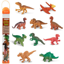 Safari Ltd. Dinozauri pentru copii - 10 figurine: Pteranodon Apatosaurus Triceratops Brachiosaurus Stegosaurus Velociraptor T -Rex & More - Figur
