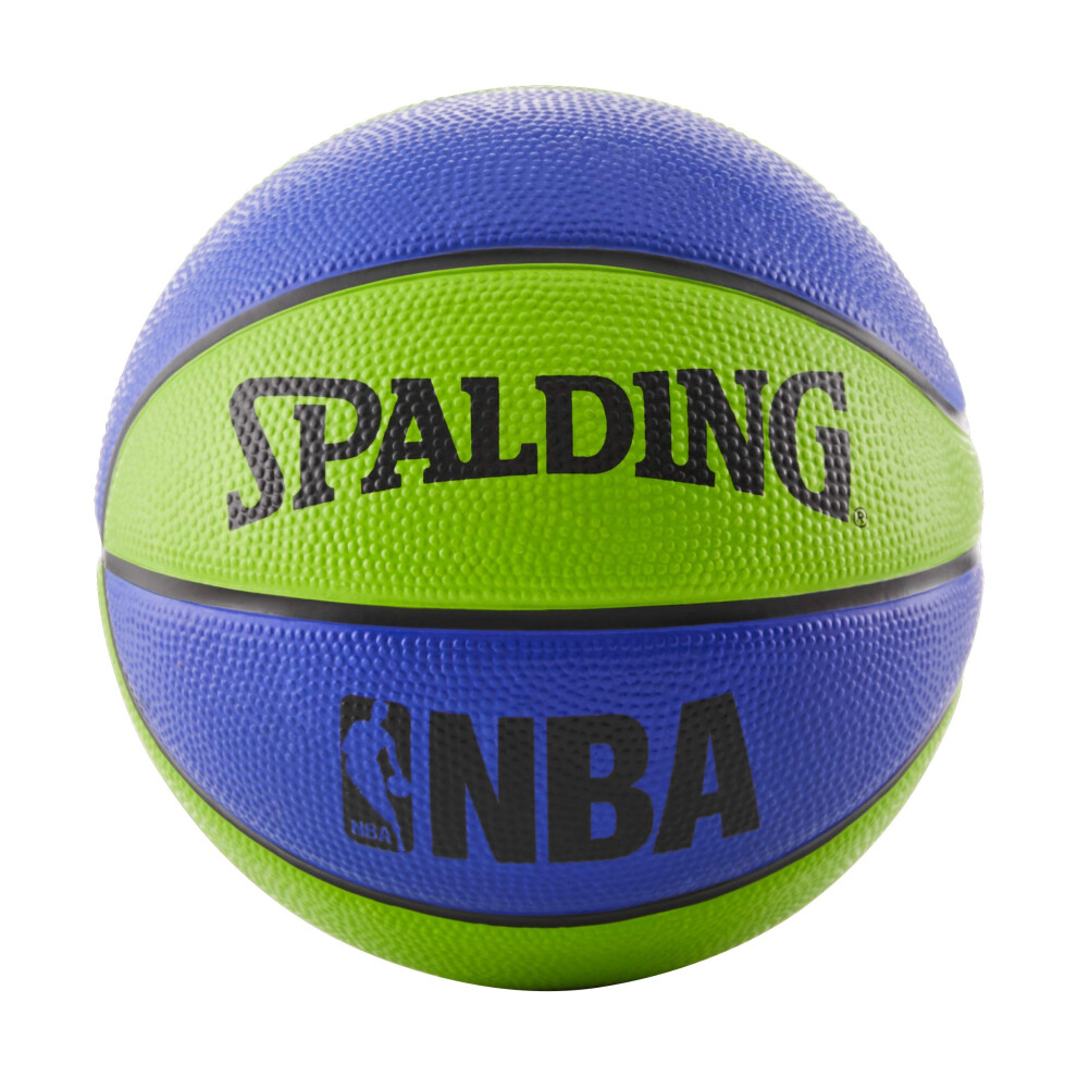 Spalding NBA Mini Outdoor Blue/Green Basketball 22""