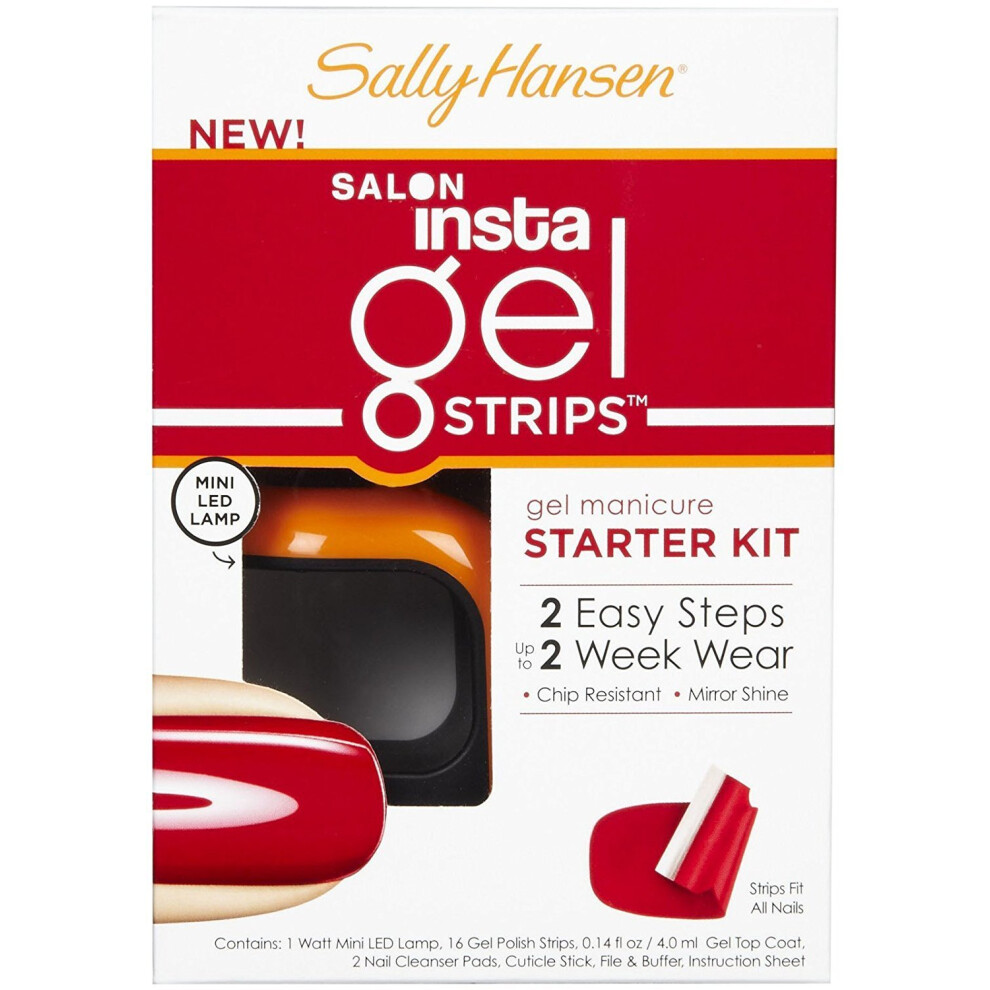 Sally Hansen Salon Insta Gel Strips Starter Kit  Red My Lips