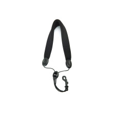 D'Addario D'Addario Saxophone Neck Strap - For Alto Saxophone & Soprano Saxophone - Padded Sax Neck Strap - Snap Hook Black SJA18