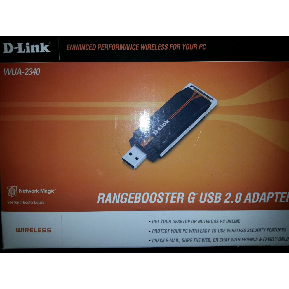 D-Link WUA-2340 RangeBooster G USB Adapter