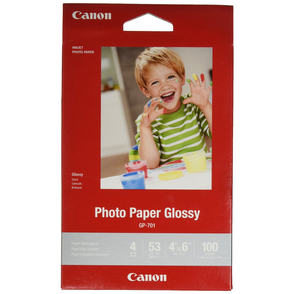 CanonInk Glossy Photo Paper 4""x 6"" 100 Sheets (1433C001)