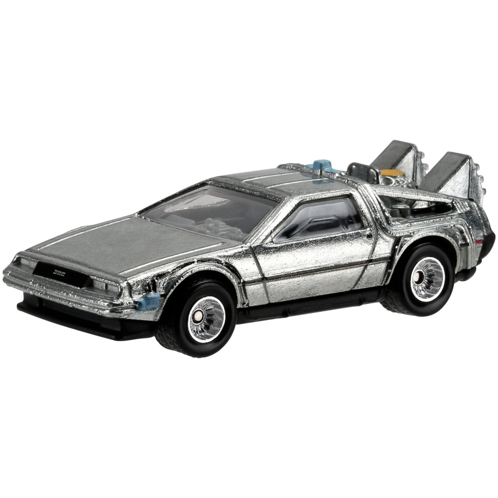 Hot Wheels Retro Entertainment Diecast Back to The Future Time Machine Vehicle