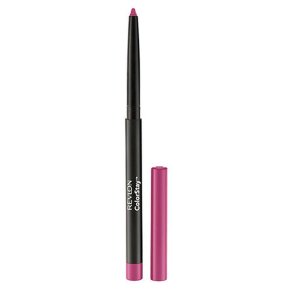 REVLON Lip Liner  Colorstay Lip Makeup with Built-in-Sharpener  Longwear Rich Lip Colors  Smooth Application  677 Fuchsia  0.01 oz