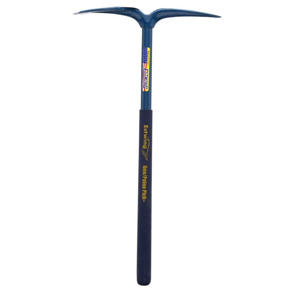 ESTWING Geo/Paleo Rock Pick - 25"" Geologist Tool with All Steel Construction & Vinyl Cushion Grip - GP100  Blue-image-OPC-PFSX77W-NEW