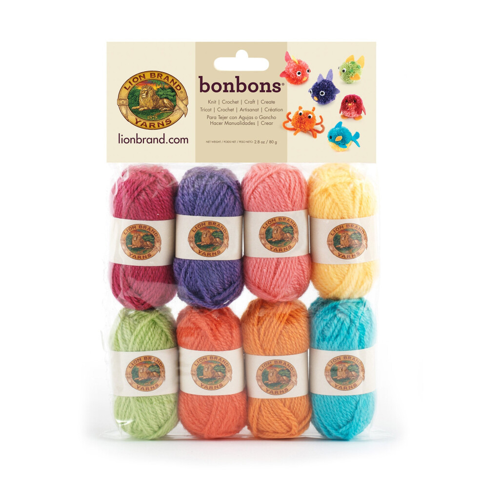 Lion Brand Yarn BonBons Yarn Pack Brights