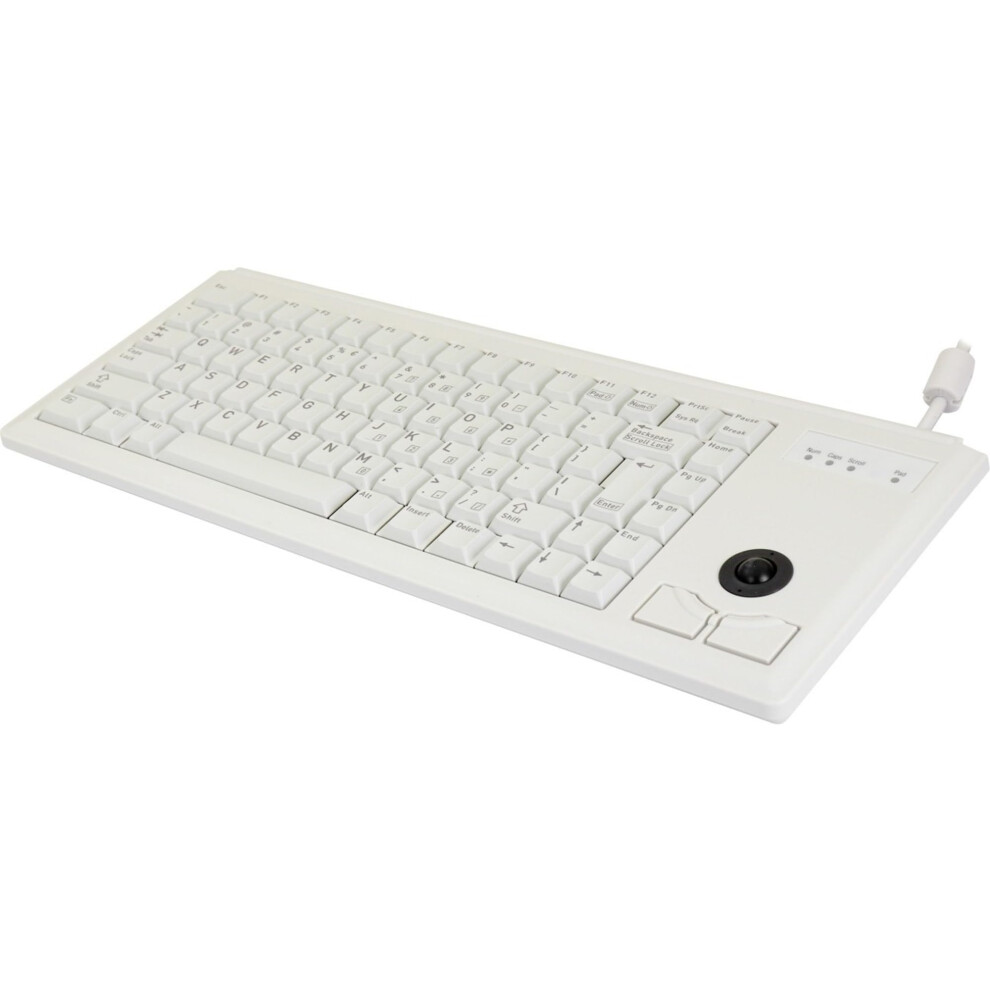 Photos - Keyboard Cherry G84 UltraSlim w/Trackball Light Gray - 83 Key G84-4420LPBEU-0 (International)