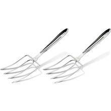 All-Clad Specialty Stainless Steel Kitchen Gadgets 2 Piece Set, Turkey Forks Kitchen Tools, Kitchen Hacks Silver