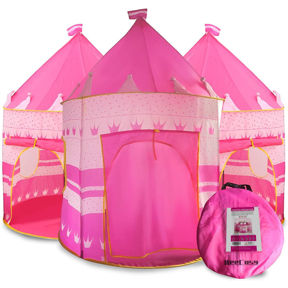 Tenda Da Gioco A Castello Per Bambini, Casa Delle Bambole A Castello Per Bambini, Che Si Ripiega Comodamente In Una Custodia Per Il Trasporto, Te-image