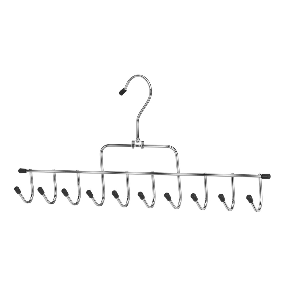 Whitmor 10 Hook Accessory Hanger 1 Chrome & Black