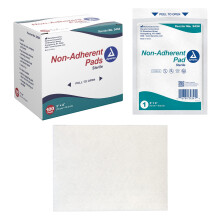 Dynarex Sterile, nicht haftende Wund- und Brandpflege-Pads, weich & hochabsorbierend, 3" x 4", 1 Box mit 100