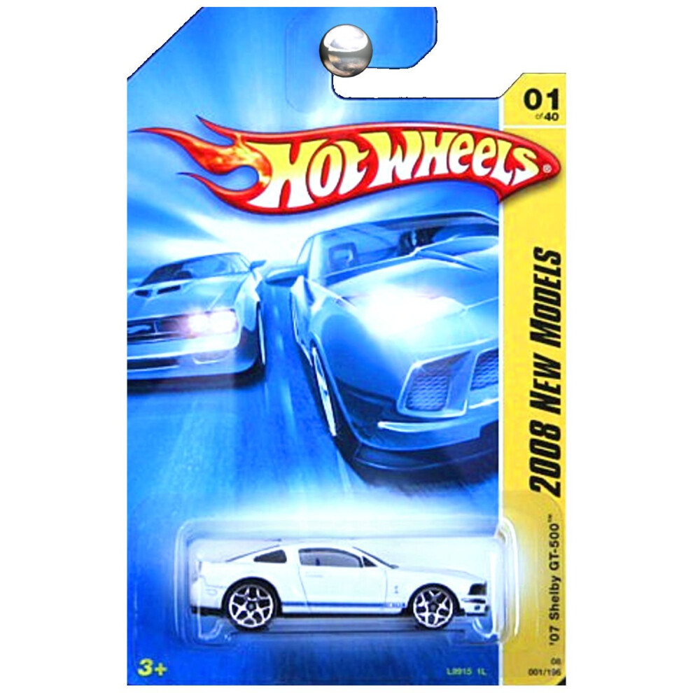 Hot Wheels 2008 New Models 2007 Ford Mustang Shelby GT500 GT-500 White