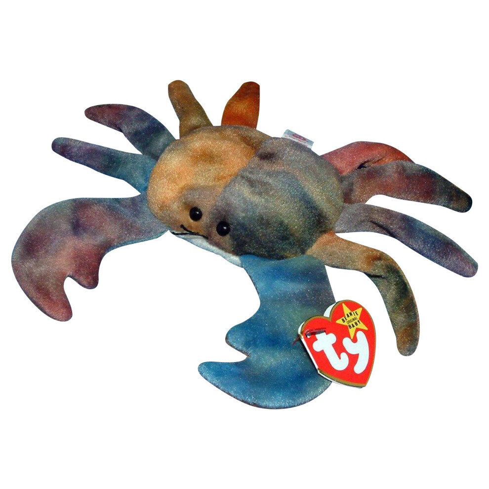 Ty Beanie Babies Claude the Crab Ty Dye w/error