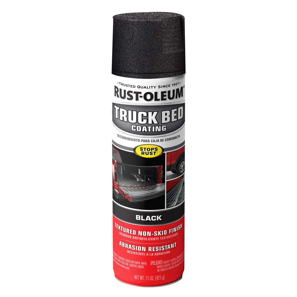 Rust-Oleum 248914 Truck Bed Coating Spray  15 oz  Black  15 Ounce (Pack of 1)