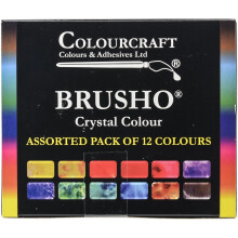 Brusho by Colourcraft 12 Color Brusho Crystal Colour Set  0.5 Ounce (Pack of 12)