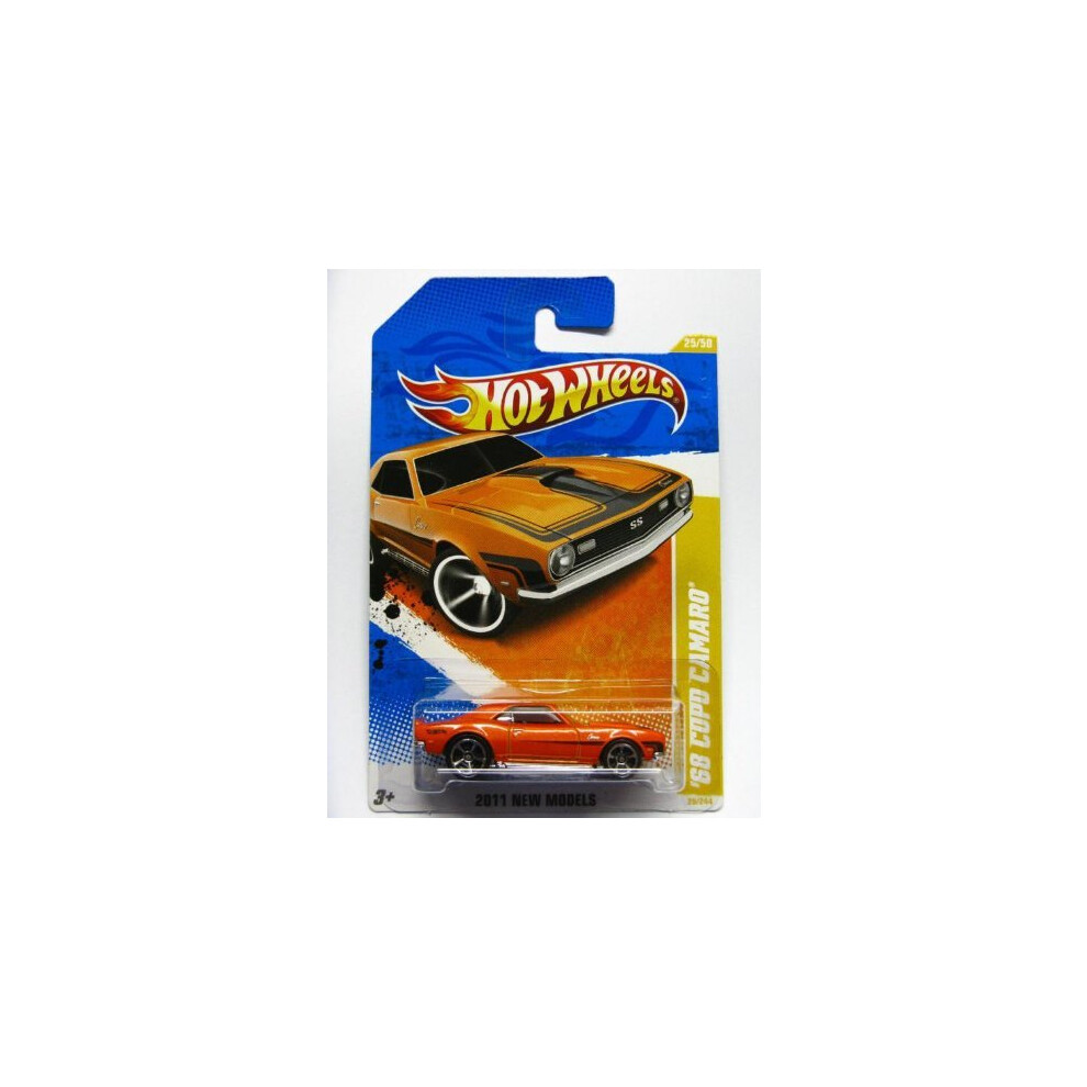 2011 Hot Wheels 25/244 - New Models 25/50 - '68 Copo Camaro (Orange)