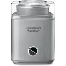 CUISINART Ice Cream Maker Ice Cream and Frozen Yogurt Machine 2-Qt. Double-Insulated Freezer Bowl Silver ICE30BCP1