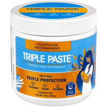 Crema per l'eritema da pannolino a tripla pasta per neonati - Vaschetta da 16 Oz - Unguento all'ossido di zinco che lenisce e previene l'irritazi
