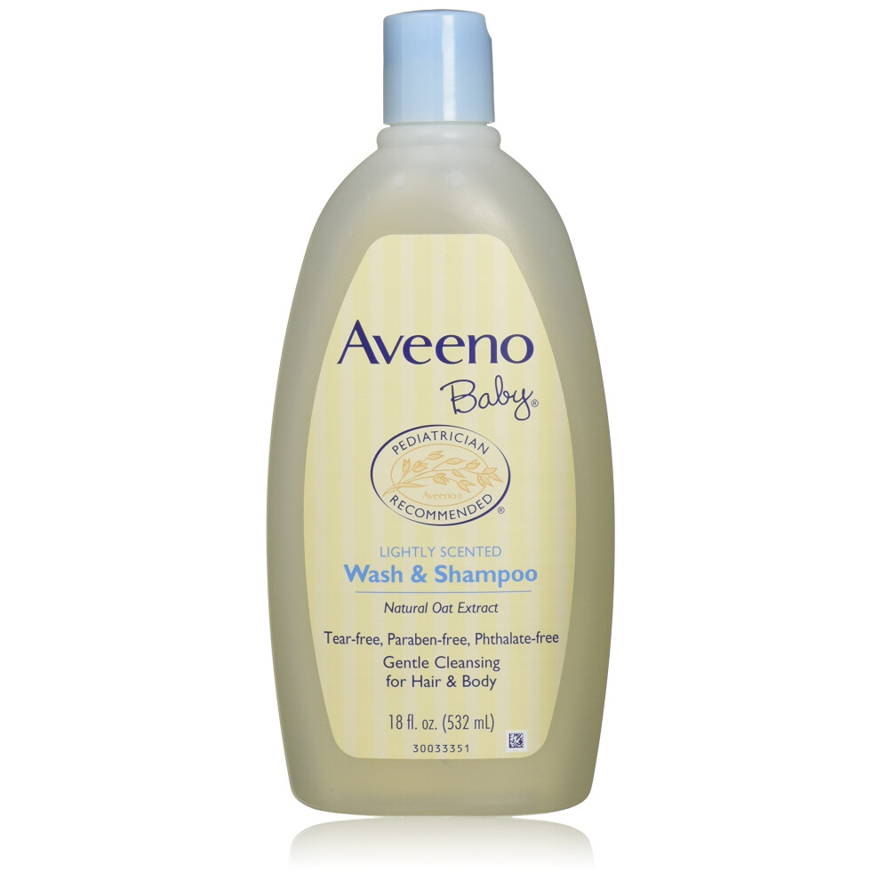 Aveeno Baby Wash & Shampoo  Lightly Scented  8 Ounce (Pack of 1)