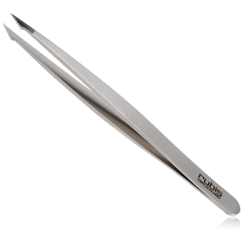 Rubis Switzerland Two Tip Pointed/Slanted Tweezer