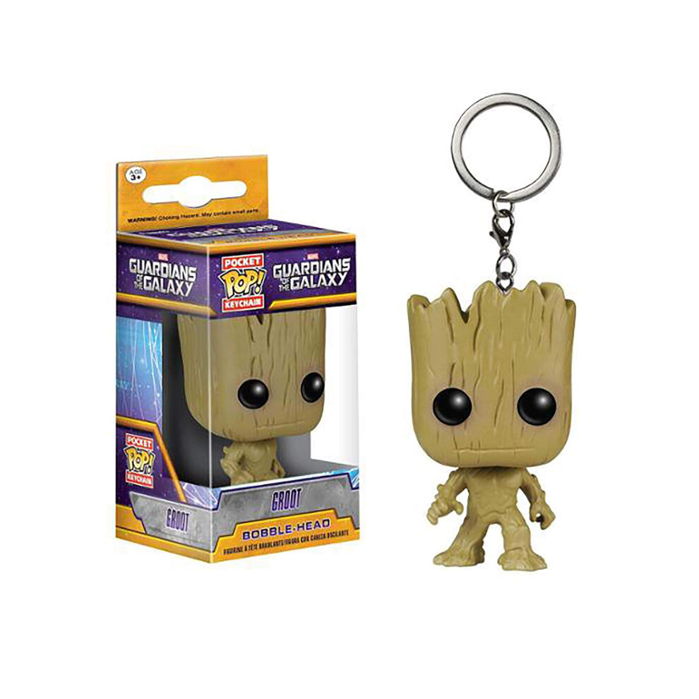 Funko Pocket POP Keychain: GOTG - Groot Keychain  Tan  2 Inches (6714)