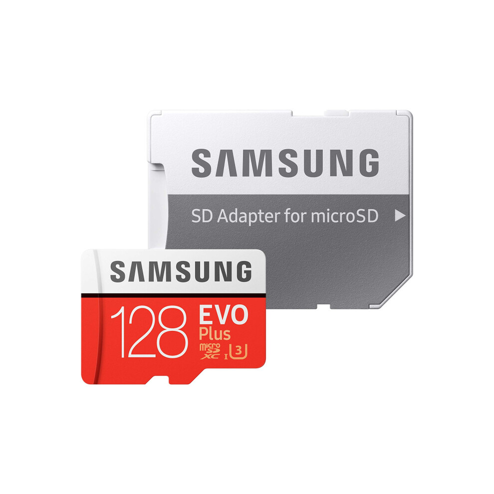 SAMSUNG 128GB EVO Plus microSDXC UHS-I U3 100MB/s Full HD & 4K UHD Memory Card with Adapter (MB-MC128GA  2021)