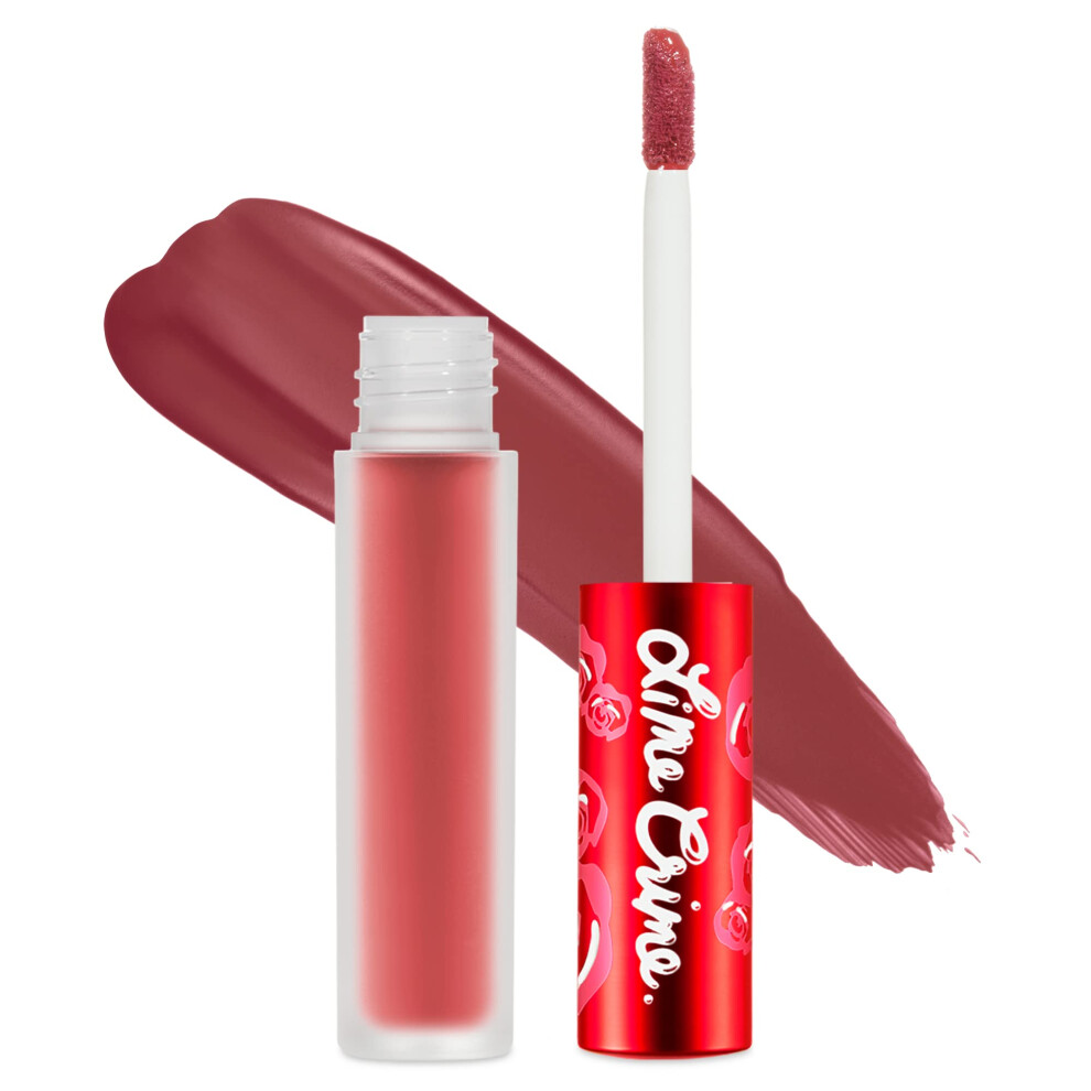 Lime Crime Velvetines Liquid Matte Lipstick  Riot (Red Brown) - Bold  Long Lasting Shades & Lip Lining - Stellar Color & High Comfort for All-Day Wear