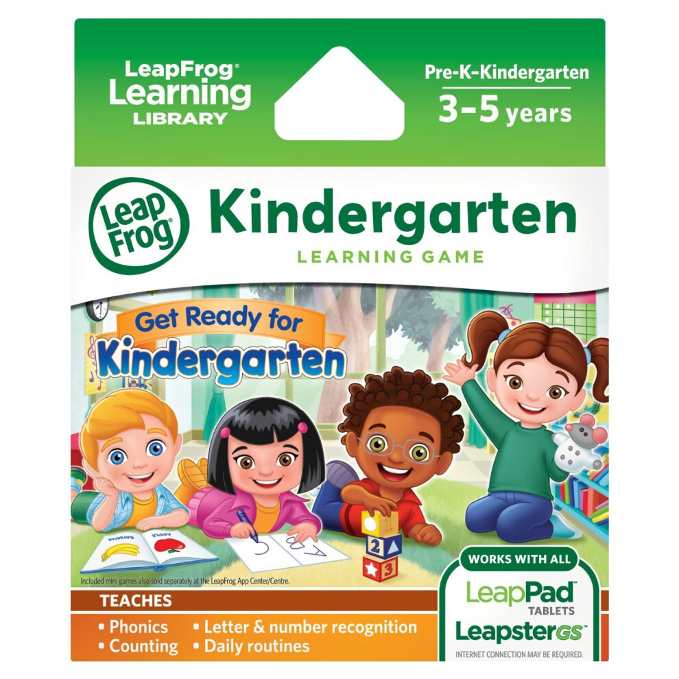 LeapFrog Learning Game: Get Ready for Kindergarten (for LeapPad Ultra  LeapPad1  LeapPad2  Leapster Explorer  LeapsterGS Explorer)